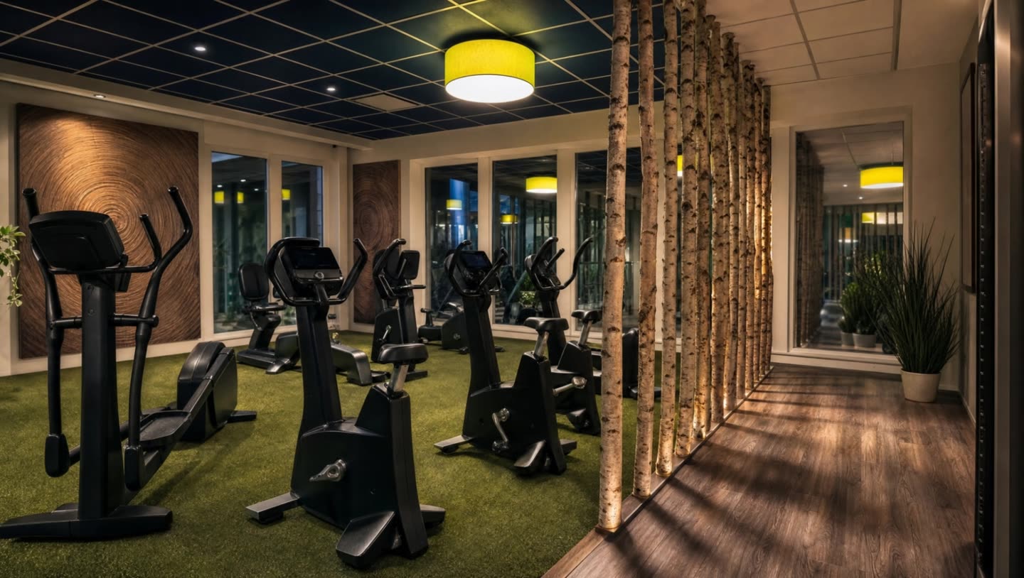 Cardiobereich mit Birkenstämmen